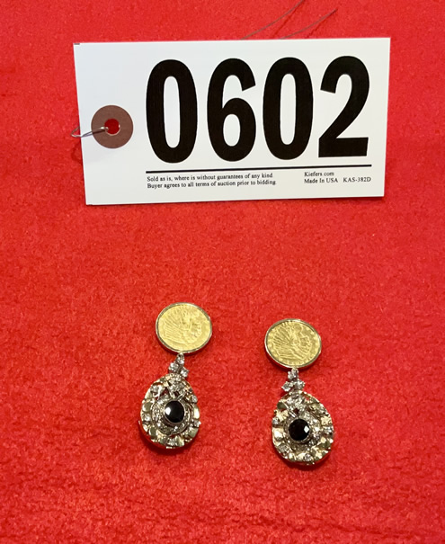 Vintage Gold Coin Earrings