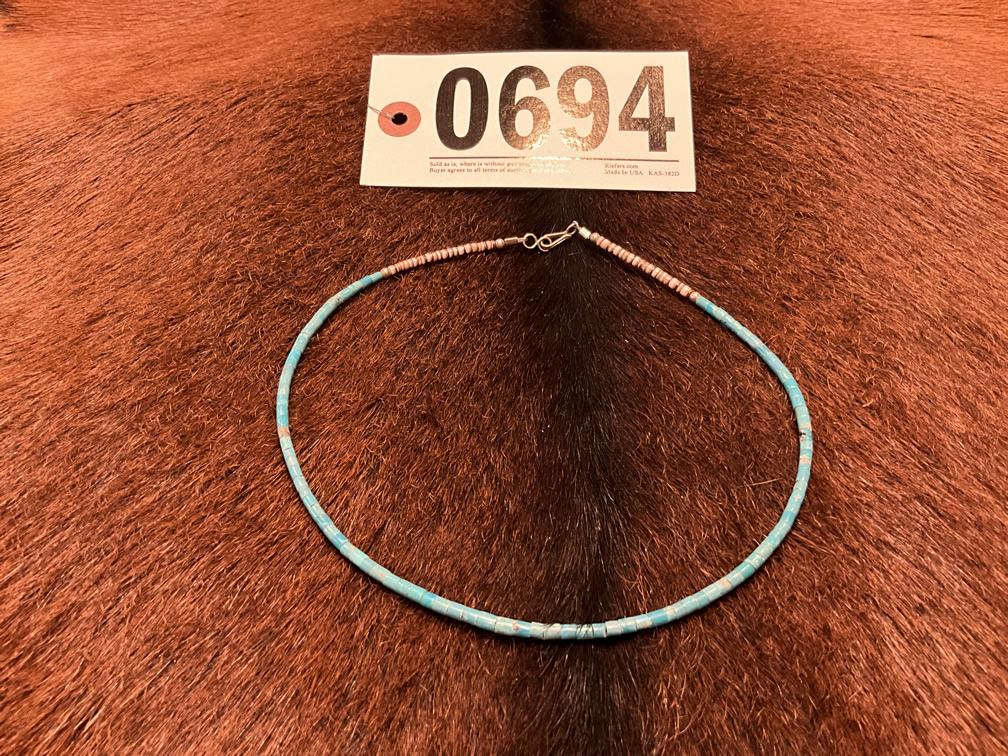 Light Blue Beaded Necklace