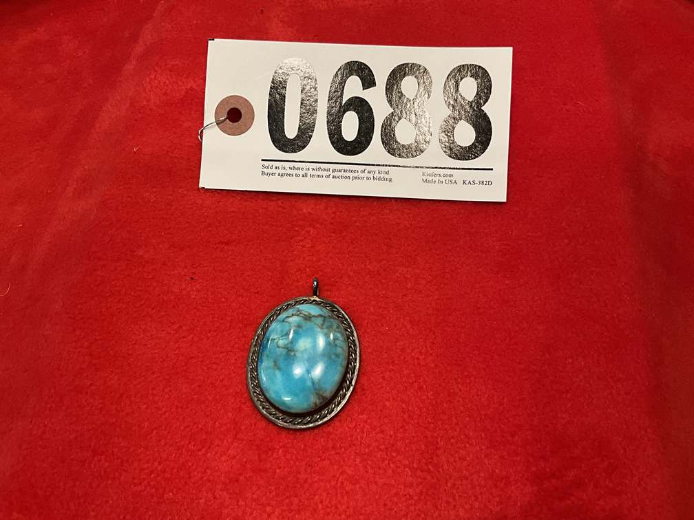 Sterling Silver Turquoise Pendant