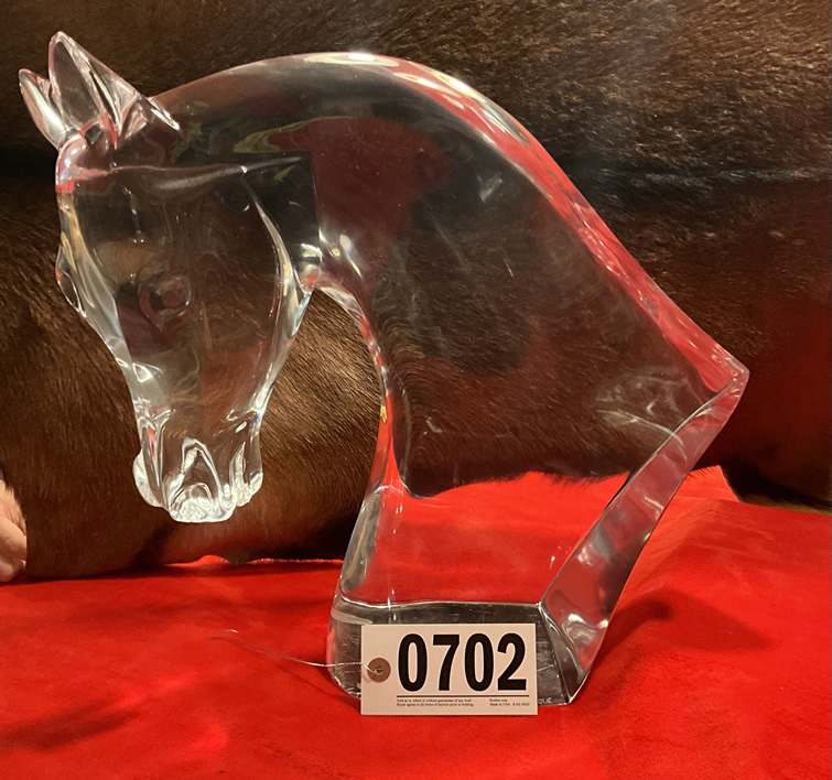 Lalique Crystal Horse Head