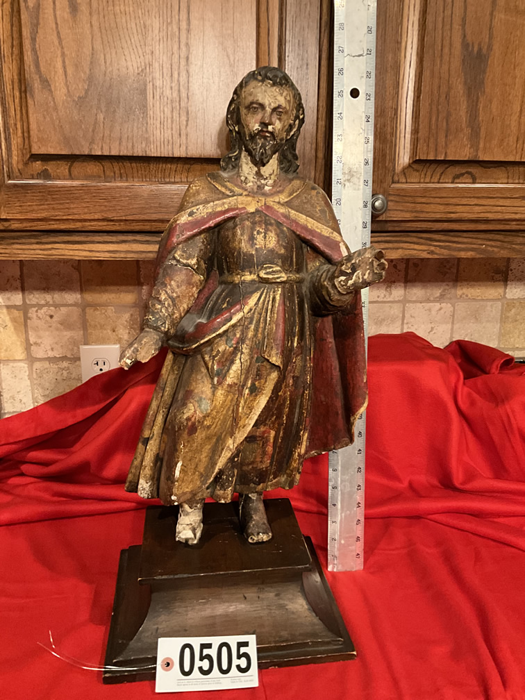 Wooden Statue of William Shakespeare