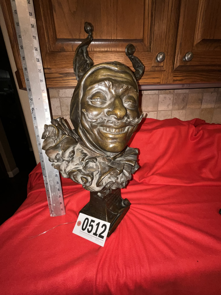 Bronze Clown Statue