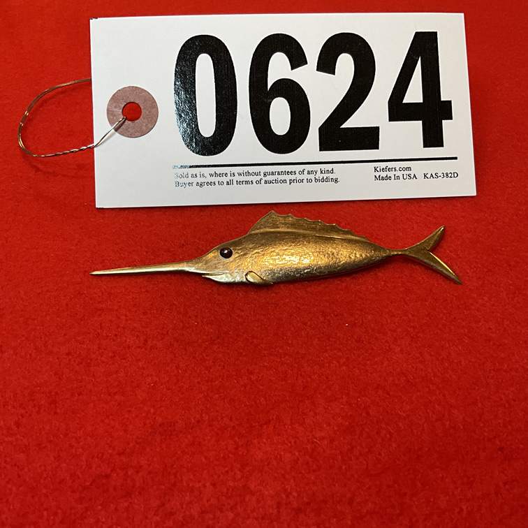Vintage Gold Fish Pin