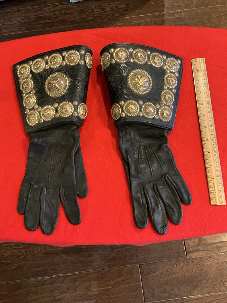 Black Western Gloves