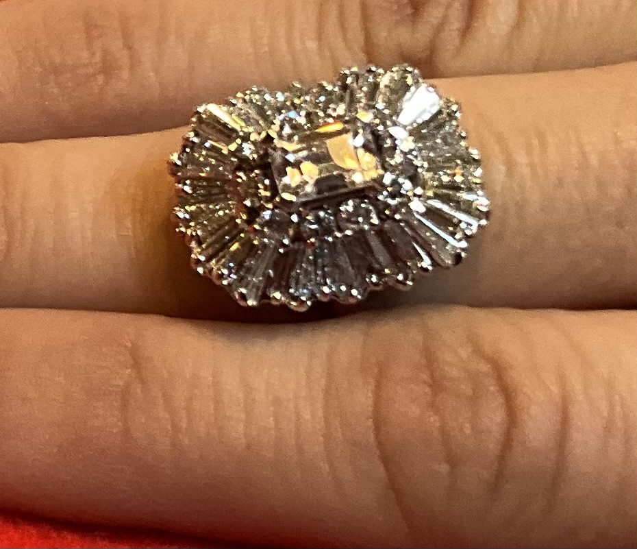Vintage Emerald Cut Diamond Ring