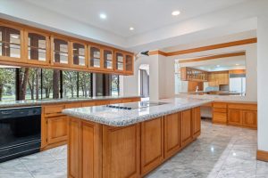 Kitchen of The Retreat at Rock Creek ranch for sale at auction near Norman Oklahoma